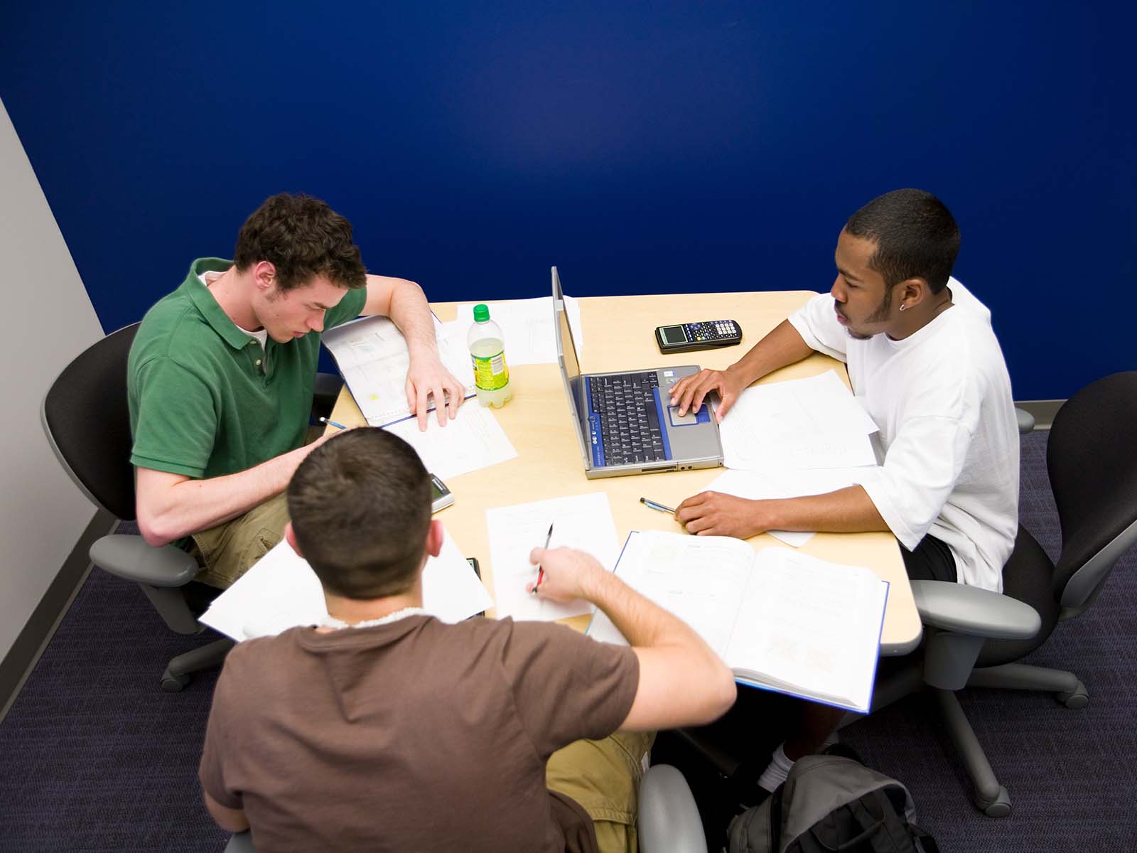 students studying