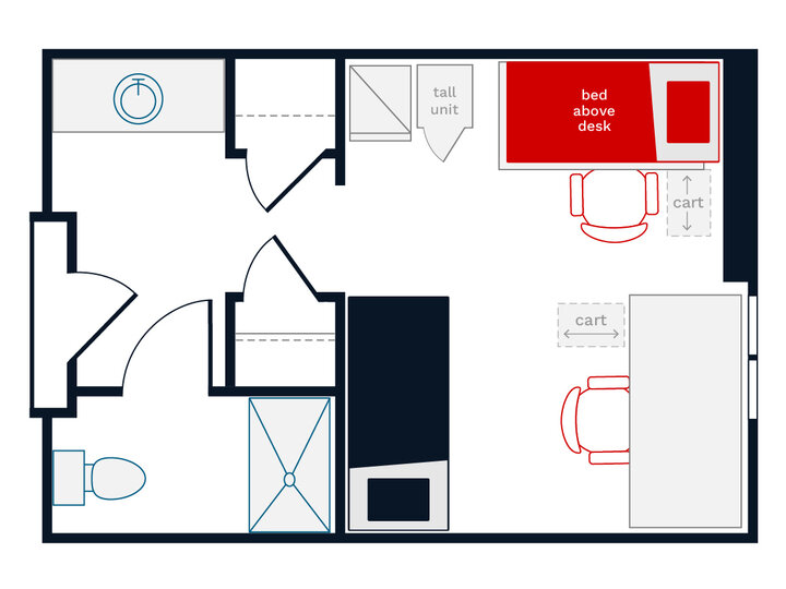 Single bedroom suite