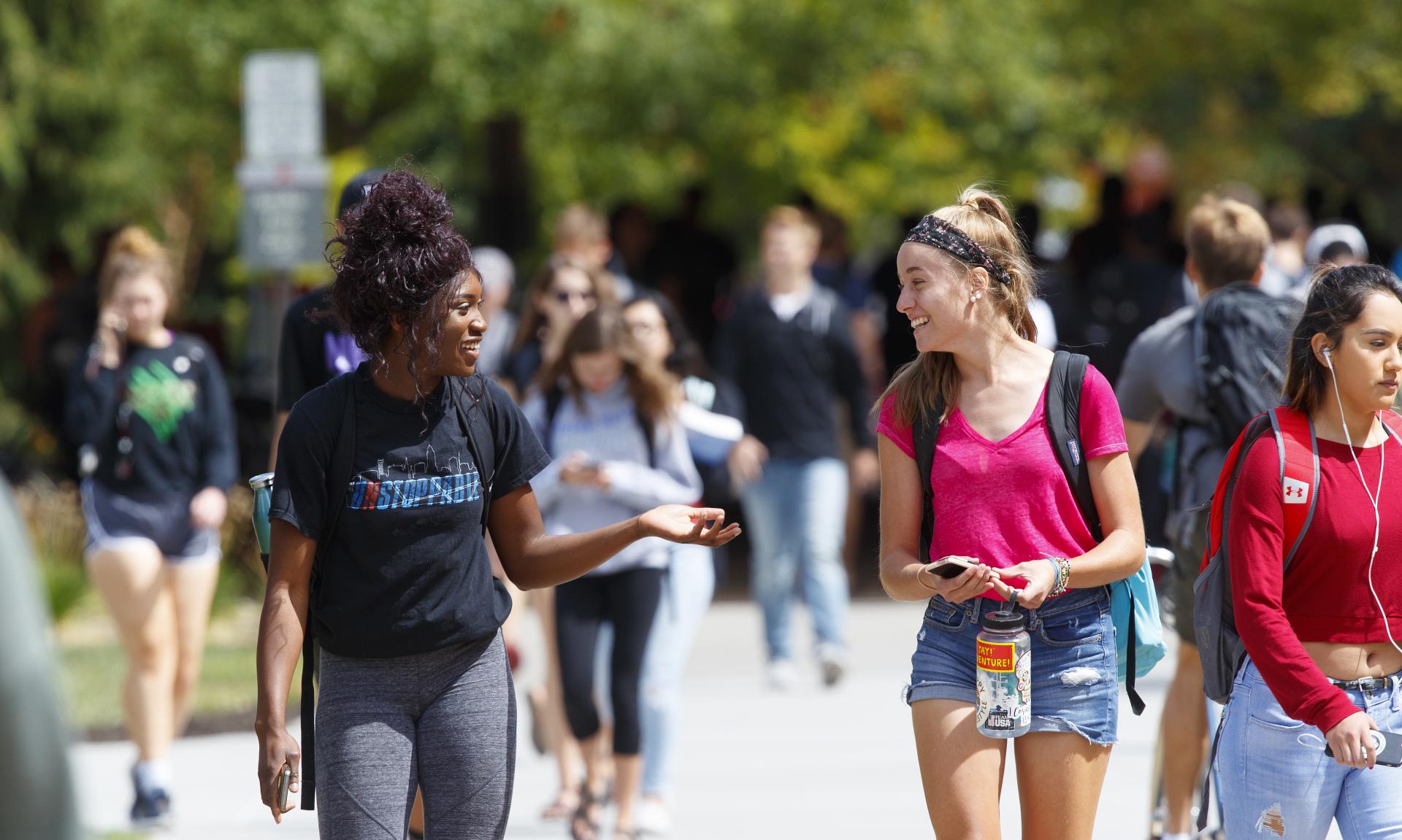 Students Campus Walking