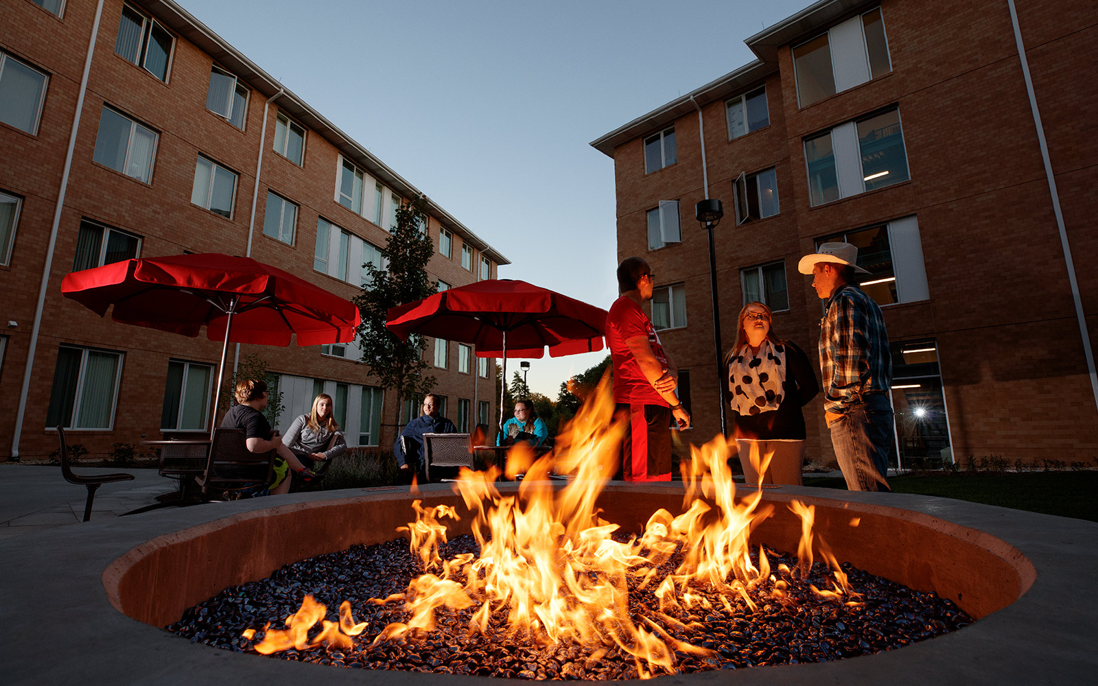 Massengale Residential Center courtyard